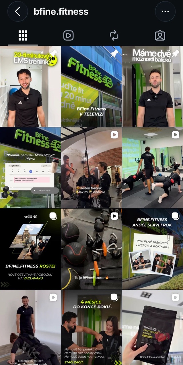 BFine.Fitness Instagram feed